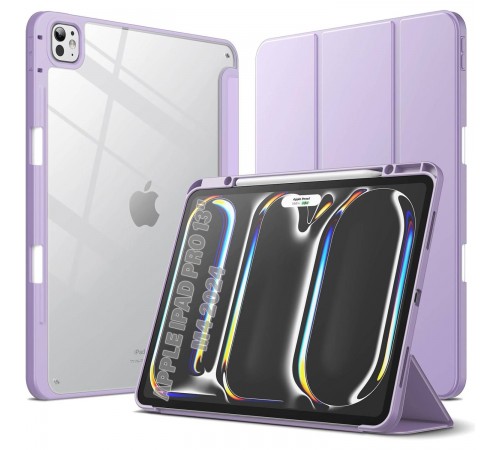 Чохол-книжка BeCover Soft Edge TPU з кріпленням Apple Pencil для Apple iPad Pro 13" M4 2024 Purple (711719) Чохол-книжка BeCover Soft Edge TPU з кріпленням Apple Pencil для Apple iPad Pro 13" M4 2024 Purple (711719)