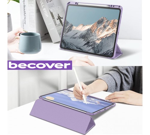Чохол-книжка BeCover Soft Edge TPU з кріпленням Apple Pencil для Apple iPad Pro 13" M4 2024 Purple (711719) Чохол-книжка BeCover Soft Edge TPU з кріпленням Apple Pencil для Apple iPad Pro 13" M4 2024 Purple (711719)