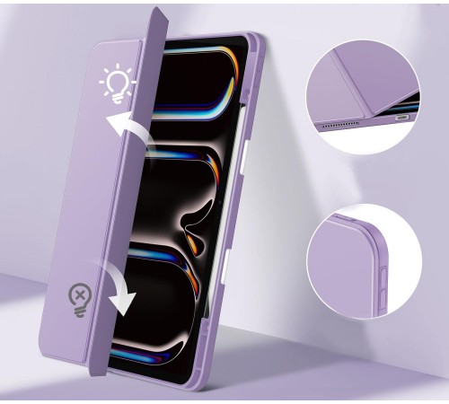 Чохол-книжка BeCover Soft Edge TPU з кріпленням Apple Pencil для Apple iPad Pro 13" M4 2024 Purple (711719) Чохол-книжка BeCover Soft Edge TPU з кріпленням Apple Pencil для Apple iPad Pro 13" M4 2024 Purple (711719)