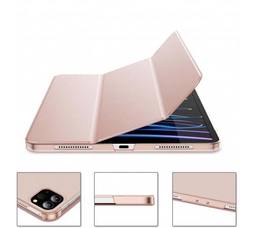 Чохол-книжка BeCover Tri Fold Hard для Apple iPad Pro 12.9 2020/2021/2022 Pink (711721)