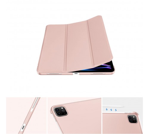 Чохол-книжка BeCover Tri Fold Hard для Apple iPad Pro 12.9 2020/2021/2022 Pink (711721)