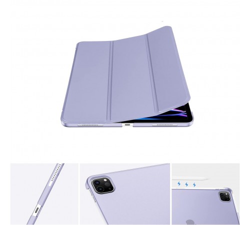 Чохол-книжка BeCover Tri Fold Hard для Apple iPad Pro 12.9 2020/2021/2022 Purple (711722)