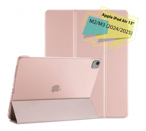 Чохол-книжка BeCover Tri Fold Hard для Apple iPad Air 13" M2 2024 Pink (711724)