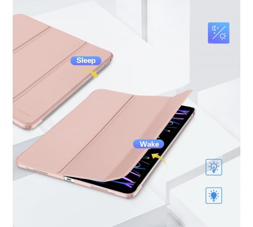 Чохол-книжка BeCover Tri Fold Hard для Apple iPad Air 13" M2 2024 Pink (711724)