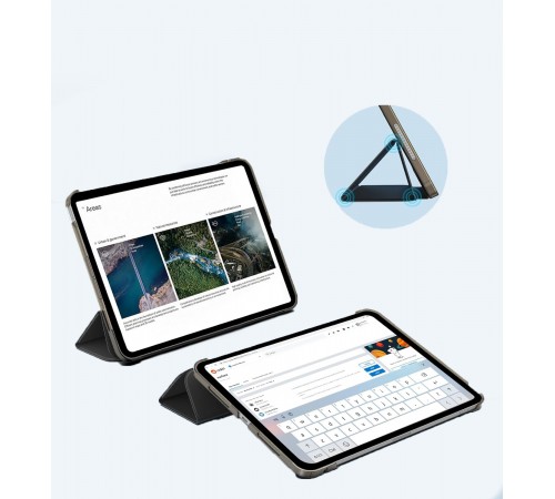 Чохол-книжка BeCover Tri Fold Hard для Apple iPad Pro 11" M4 2024 Black (711726)