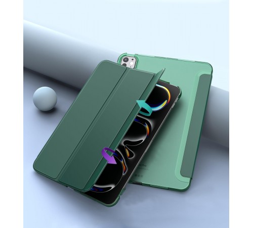 Чохол-книжка BeCover Tri Fold Hard для Apple iPad Pro 11" M4 2024 Dark Green (711727) Чохол-книжка BeCover Tri Fold Hard для Apple iPad Pro 11" M4 2024 Dark Green (711727)