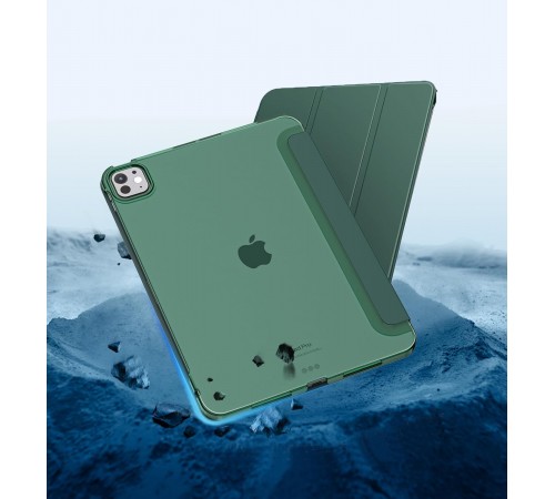 Чохол-книжка BeCover Tri Fold Hard для Apple iPad Pro 11" M4 2024 Dark Green (711727) Чохол-книжка BeCover Tri Fold Hard для Apple iPad Pro 11" M4 2024 Dark Green (711727)