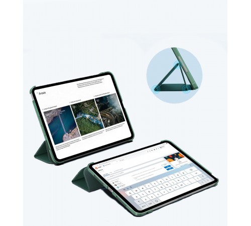 Чохол-книжка BeCover Tri Fold Hard для Apple iPad Pro 11" M4 2024 Dark Green (711727) Чохол-книжка BeCover Tri Fold Hard для Apple iPad Pro 11" M4 2024 Dark Green (711727)