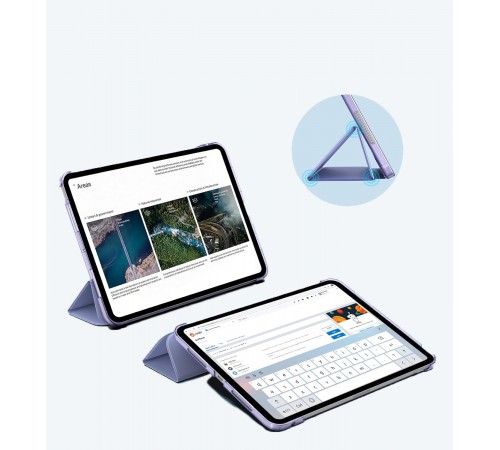 Чохол-книжка BeCover Tri Fold Hard для Apple iPad Pro 11" M4 2024 Purple (711729)