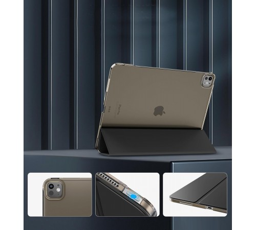 Чохол-книжка BeCover Tri Fold Hard для Apple iPad Pro 13" M4 2024 Black (711730)