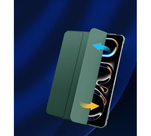 Чохол-книжка BeCover Tri Fold Hard для Apple iPad Pro 13" M4 2024 Dark Green (711731)
