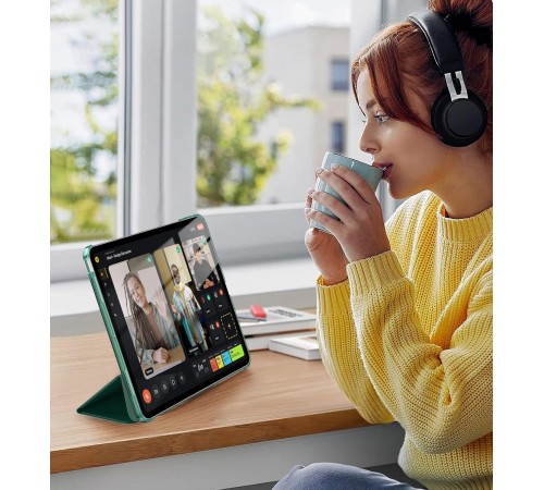 Чохол-книжка BeCover Tri Fold Hard для Apple iPad Pro 13" M4 2024 Dark Green (711731)