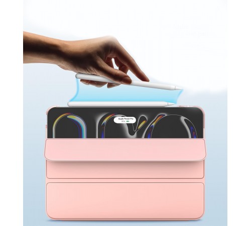Чохол-книжка BeCover Tri Fold Hard для Apple iPad Pro 13" M4 2024 Pink (711732)