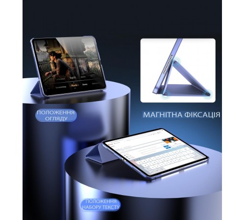 Чохол-книжка BeCover Tri Fold Hard для Apple iPad Pro 13" M4 2024 Purple (711733)