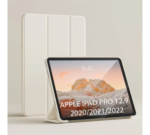 Чохол-книжка BeCover Tri Fold Soft TPU Silicone для Apple iPad Pro 12.9 2020/2021/2022 Beige (711736)