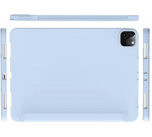 Чохол-книжка BeCover Tri Fold Soft TPU Silicone для Apple iPad Pro 12.9 2020/2021/2022 Light Blue (711737)