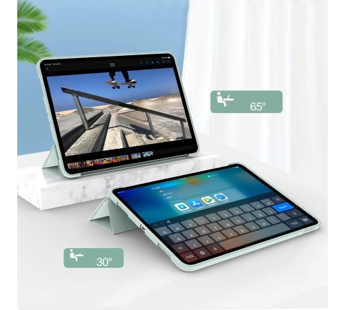 Чохол-книжка BeCover Tri Fold Soft TPU Silicone для Apple iPad Pro 12.9 2020/2021/2022 Light Green (711738)