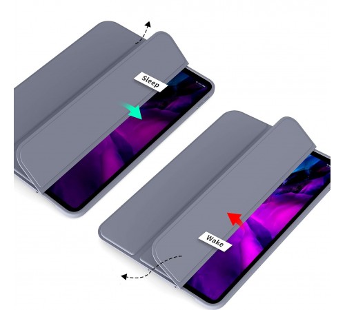 Чохол-книжка BeCover Tri Fold Soft TPU Silicone для Apple iPad Pro 12.9 2020/2021/2022 Purple (711739)