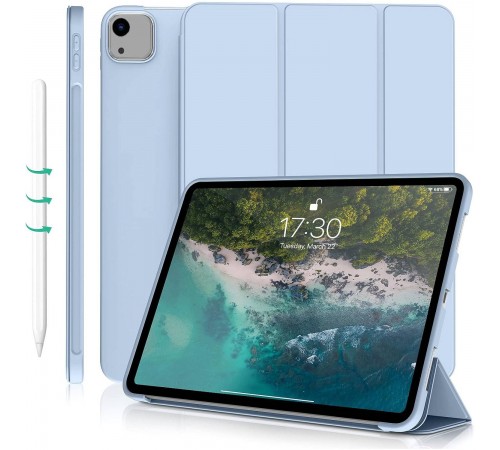Чохол-книжка BeCover Tri Fold Soft TPU Silicone для Apple iPad Air 13" M2 2024 Light Blue (711741)