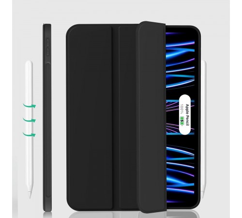 Чохол-книжка BeCover Tri Fold Soft TPU Silicone для Apple iPad Pro 11" M4 2024 Black (711744) Чохол-книжка BeCover Tri Fold Soft TPU Silicone для Apple iPad Pro 11" M4 2024 Black (711744)