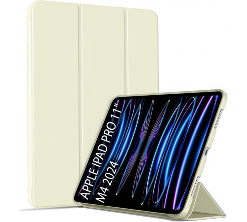 Чохол-книжка BeCover Tri Fold Soft TPU Silicone для Apple iPad Pro 11" M4 2024 Beige (711745) Чохол-книжка BeCover Tri Fold Soft TPU Silicone для Apple iPad Pro 11" M4 2024 Beige (711745)