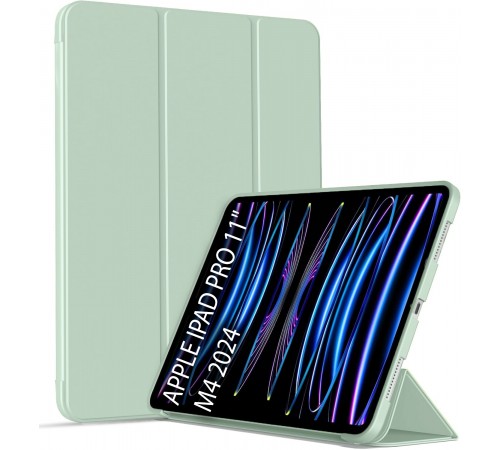 Чохол-книжка BeCover Tri Fold Soft TPU Silicone для Apple iPad Pro 11" M4 2024 Light Green (711747)
