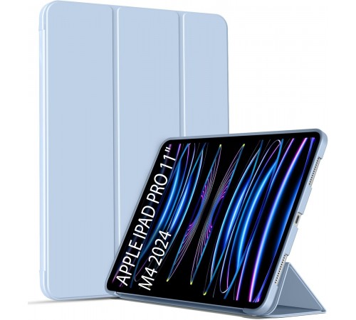 Чохол-книжка BeCover Tri Fold Soft TPU Silicone для Apple iPad Pro 11" M4 2024 Light Blue (711748) Чохол-книжка BeCover Tri Fold Soft TPU Silicone для Apple iPad Pro 11" M4 2024 Light Blue (711748)