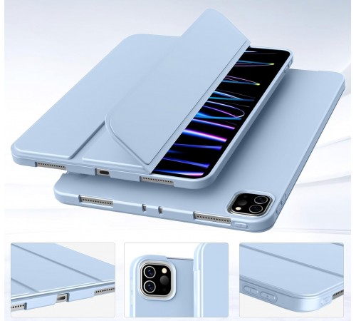 Чохол-книжка BeCover Tri Fold Soft TPU Silicone для Apple iPad Pro 11" M4 2024 Light Blue (711748) Чохол-книжка BeCover Tri Fold Soft TPU Silicone для Apple iPad Pro 11" M4 2024 Light Blue (711748)