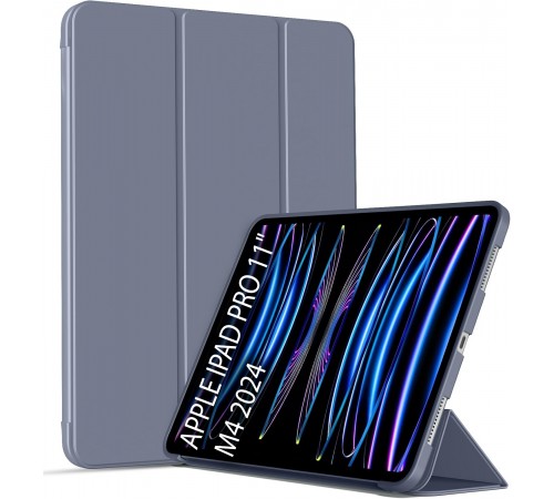 Чохол-книжка BeCover Tri Fold Soft TPU Silicone для Apple iPad Pro 11" M4 2024 Purple (711749)