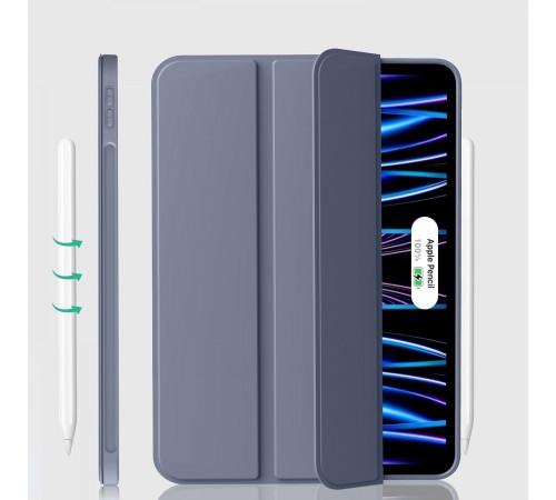 Чохол-книжка BeCover Tri Fold Soft TPU Silicone для Apple iPad Pro 11" M4 2024 Purple (711749)
