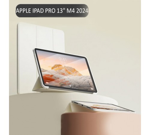 Чохол-книжка BeCover Tri Fold Soft TPU Silicone для Apple iPad Pro Pro 13" M4 2024 Beige (711751) Чохол-книжка BeCover Tri Fold Soft TPU Silicone для Apple iPad Pro Pro 13" M4 2024 Beige (711751)