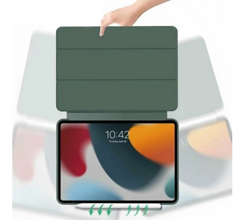 Чохол-книжка BeCover Tri Fold Soft TPU Silicone для Apple iPad Pro Pro 13" M4 2024 Dark Green (711752) Чохол-книжка BeCover Tri Fold Soft TPU Silicone для Apple iPad Pro Pro 13" M4 2024 Dark Green (711752)