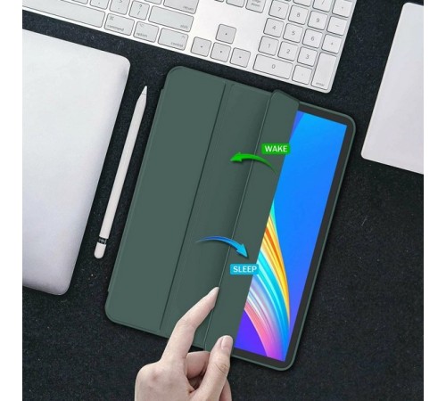 Чохол-книжка BeCover Tri Fold Soft TPU Silicone для Apple iPad Pro Pro 13" M4 2024 Dark Green (711752) Чохол-книжка BeCover Tri Fold Soft TPU Silicone для Apple iPad Pro Pro 13" M4 2024 Dark Green (711752)