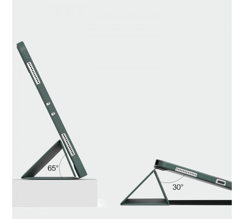 Чохол-книжка BeCover Tri Fold Soft TPU Silicone для Apple iPad Pro Pro 13" M4 2024 Dark Green (711752) Чохол-книжка BeCover Tri Fold Soft TPU Silicone для Apple iPad Pro Pro 13" M4 2024 Dark Green (711752)