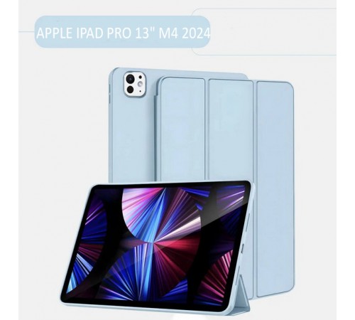 Чохол-книжка BeCover Tri Fold Soft TPU Silicone для Apple iPad Pro Pro 13" M4 2024 Light Blue (711753)