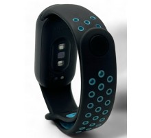 Ремінець BeCover Vents Style для Xiaomi Mi Smart Band 9 Black Blue (711982)