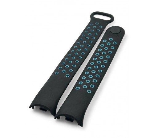 Ремінець BeCover Vents Style для Xiaomi Mi Smart Band 9 Black Blue (711982) Ремінець BeCover Vents Style для Xiaomi Mi Smart Band 9 Black Blue (711982)