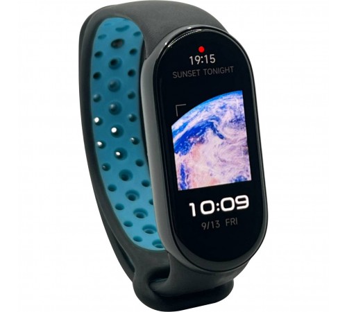 Ремінець BeCover Vents Style для Xiaomi Mi Smart Band 9 Black Blue (711982) Ремінець BeCover Vents Style для Xiaomi Mi Smart Band 9 Black Blue (711982)