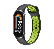 Ремінець BeCover Vents Style для Xiaomi Mi Smart Band 9 Black Green (711984)