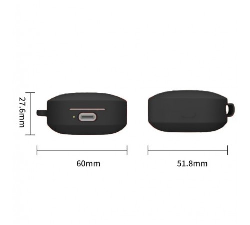 Чохол для навушників BeCover Silicon для Xiaomi Redmi Buds 6 Active Black (712012)