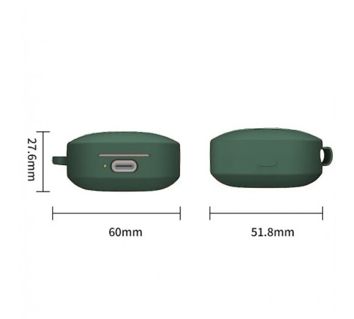 Чохол для навушників BeCover Silicon для Xiaomi Redmi Buds 6 Active Dark Green (712014)