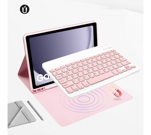 Чохол з бездротовою клавіатурою BeCover для Samsung Galaxy Tab A9 SM-X115 Pink (712359)