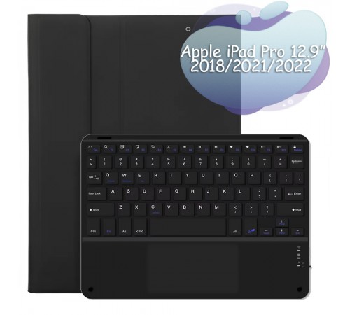 Чохол з бездротовою клавіатурою (TouchPad) BeCover для Apple iPad Pro 12.9 (2020/2021/2022) Black (712381)