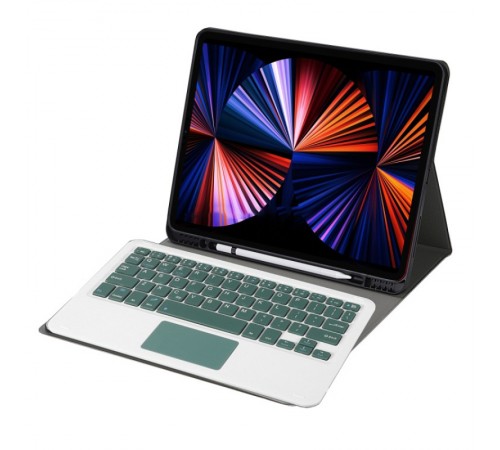 Чохол з бездротовою клавіатурою (TouchPad) BeCover для Apple iPad Pro 12.9 (2020/2021/2022) Dark Green (712383)