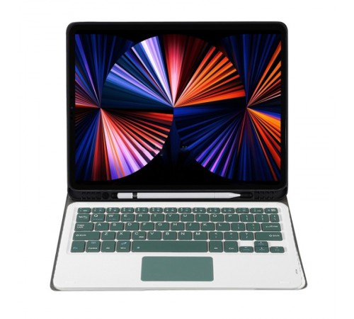 Чохол з бездротовою клавіатурою (TouchPad) BeCover для Apple iPad Pro 12.9 (2020/2021/2022) Dark Green (712383)