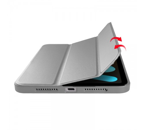 Чохол-книжка BeCover Tri Fold Soft TPU для Apple iPad Mini 7 2024 8.3" Gray (712446)