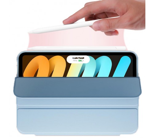 Чохол-книжка BeCover Tri Fold Soft TPU для Apple iPad Mini 7 2024 8.3" Light Blue (712447) Чохол-книжка BeCover Tri Fold Soft TPU для Apple iPad Mini 7 2024 8.3" Light Blue (712447)