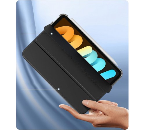 Чохол-книжка BeCover Tri Fold Hard для Apple iPad Mini 7 2024 8.3" Black (712450)