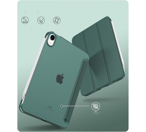 Чохол-книжка BeCover Tri Fold Hard для Apple iPad Mini 7 2024 8.3" Dark Green (712451) Чохол-книжка BeCover Tri Fold Hard для Apple iPad Mini 7 2024 8.3" Dark Green (712451)
