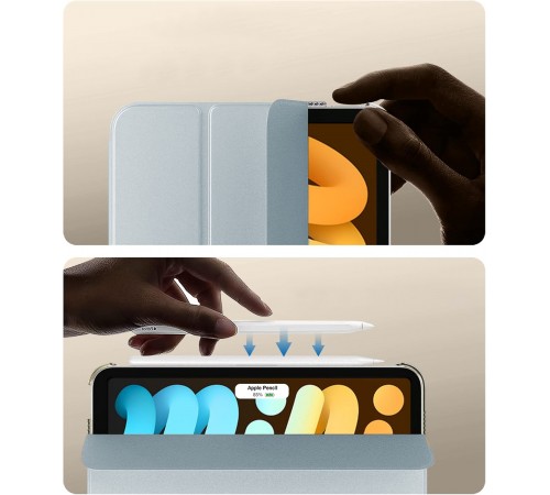 Чохол-книжка BeCover Tri Fold Hard для Apple iPad Mini 7 2024 8.3" Light Blue (712453)